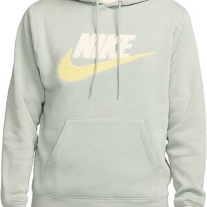 Nike men’s club fleece brushed hoodie.